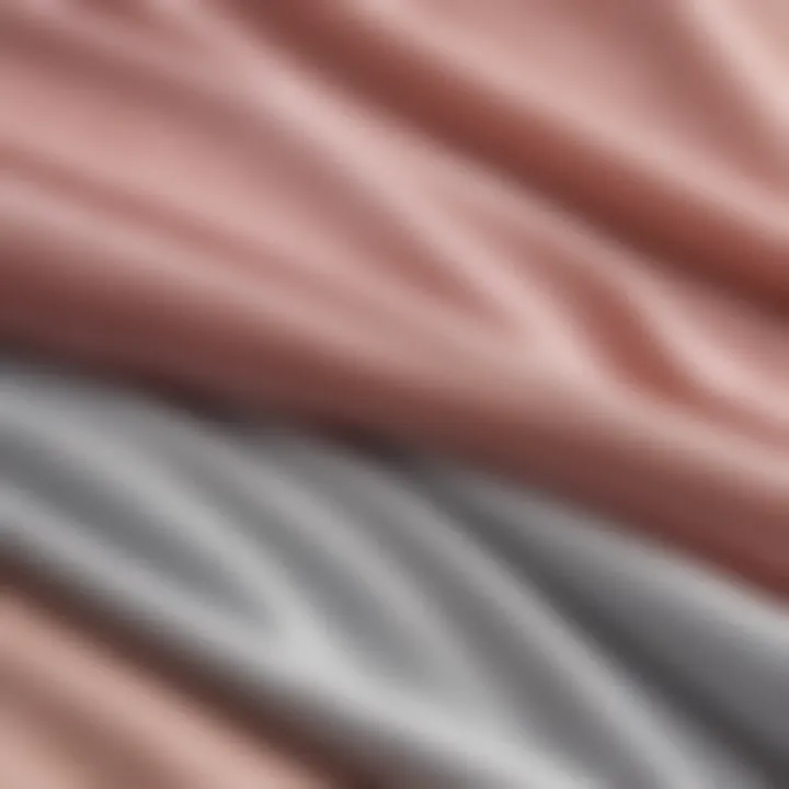 A close-up of soft fabric swatches used in making crop tops, highlighting texture and quality.
