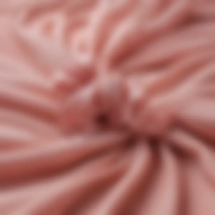 Close-up of chiffon fabric showcasing its texture