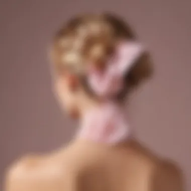 Chiffon Scrunchie: The Trendy Hair Accessory Chiffon scrunchie styled in a trendy hairstyle