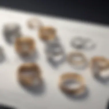 Exploring Various Types of Invisible Adjusters Diverse types of invisible ring size adjusters displayed alongside rings of various styles