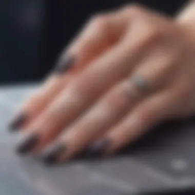 Stylish 3D Magnetic Nail Art Stylish manicure featuring 3D magnetic designs