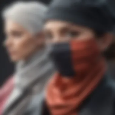 Diverse Materials for Face Gaiters Variety of materials used in face gaiters