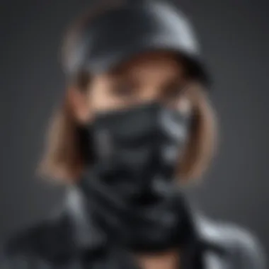 Stylish Outfit with Face Gaiter Stylish outfit accessorized with a face gaiter