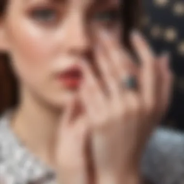Maintaining Polka Dot Nail Stickers A serene setting highlighting the beauty of maintained polka dot nail stickers.