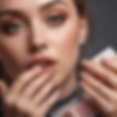 Color Play: Diverse Palettes for Short Almond Gel X Nails A stylish display of short almond gel X nails showcasing various color palettes