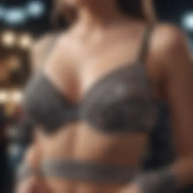 Variety of Rhinestone Bras An array of rhinestone bras in various designs and colors displayed elegantly.