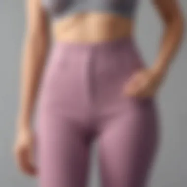 Color Palette for Tummy Control High Waist Pants Color palette options for tummy control high waist pants displayed on a fabric swatch