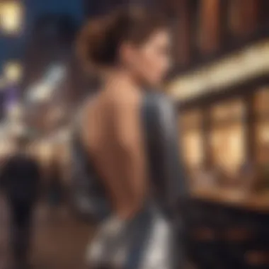 Night Out Glam: Accessorizing the Backless Unitard A stylishly accessorized backless unitard outfit for a night out