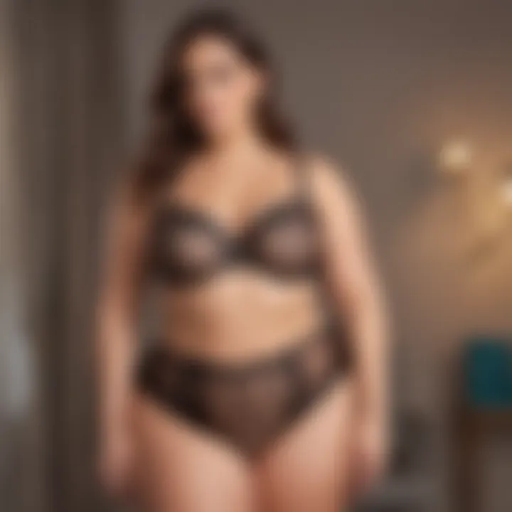 Confidence-boosting plus size lingerie on a stylish mannequin