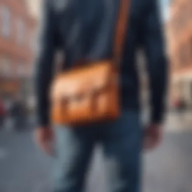 The Evolution of the Shoulder Bag in Modern Fashion Stylish shoulder bag on a contemporary urban backdrop