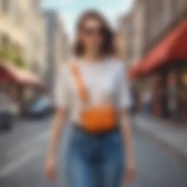 Fanny Packs: A Blend of Functionality and Style Fanny pack displayed in a trendy street setting