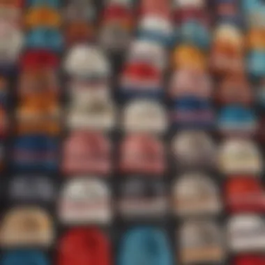 Diverse Styles of Crochet Caps An assortment of different crochet caps highlighting various styles and designs.