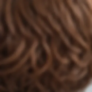 Wig Material Texture Close-up of high-quality wig materials emphasizing texture and craftsmanship.