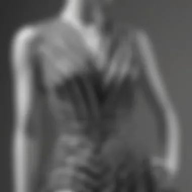 Classic Black and White Striped Dress Classic black and white striped dress displayed on a mannequin