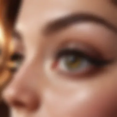 Innovative Magnetic Technology in Eyelash Enhancements Close-up view of the magnetic technology used in dual magnetic eyelashes.