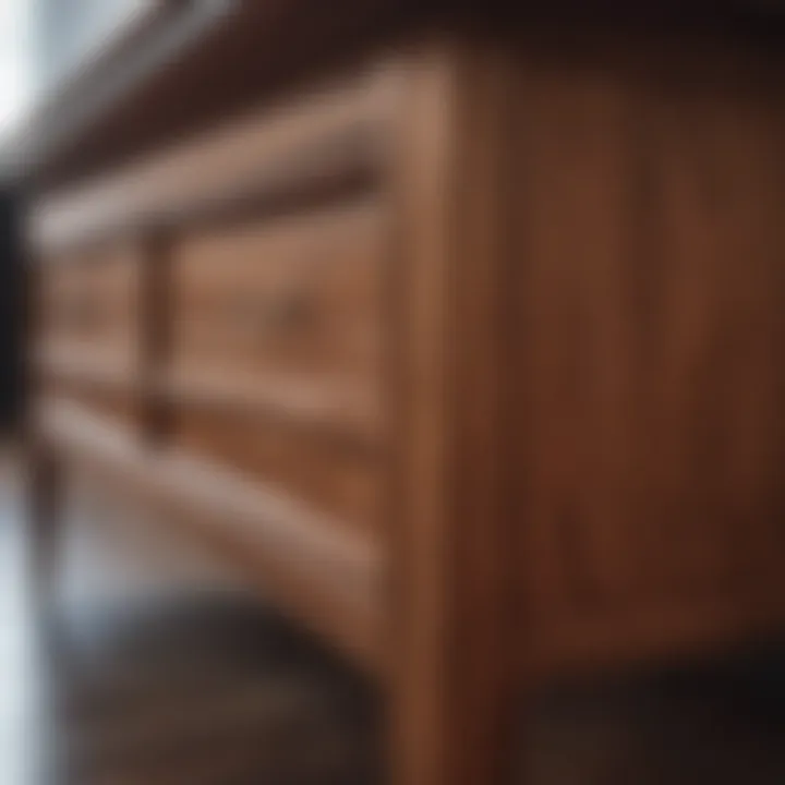 Elegant furniture enhanced with wood grain adhesive vinyl