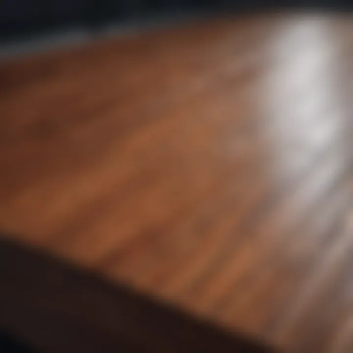 Installation of wood grain adhesive vinyl on a surface