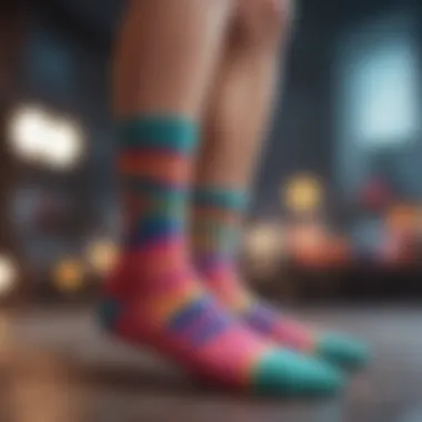 Colorful Customized Socks Colorful customized socks showcasing unique designs