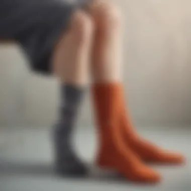 Emotional Connection Through Socks Showcasing the emotional connection through personalized socks