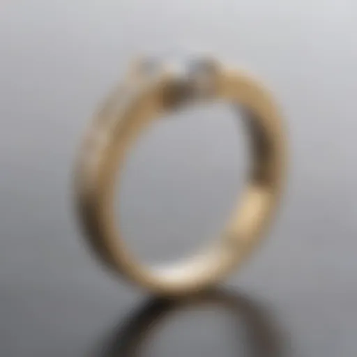 Close-up view of an invisible ring size adjuster showcasing its design and functionality