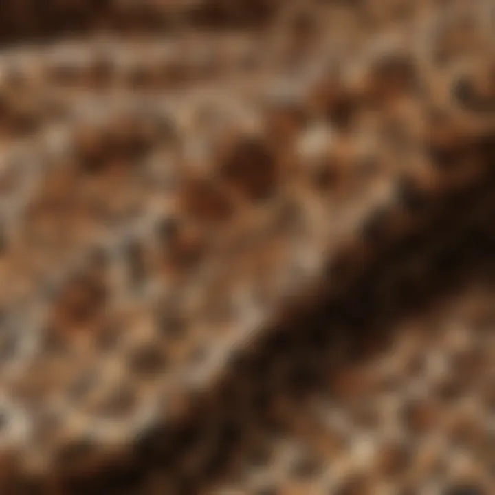 Close-up view of the texture and pattern of leopard print fabric, showcasing its intricate design.