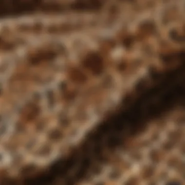 Detailed Texture of Leopard Print Fabric Close-up view of the texture and pattern of leopard print fabric, showcasing its intricate design.