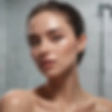 Using Silicone Brush in the Shower Demonstration of using a silicone exfoliating brush in the shower