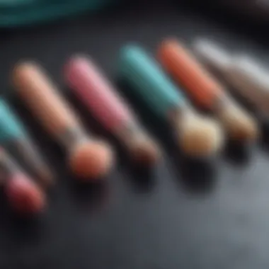 Collection of Silicone Exfoliating Brushes Various silicone exfoliating brushes displayed together