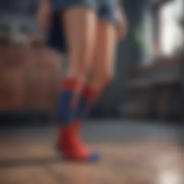 Trendy Brands Behind Superwoman Socks An array of superwoman socks from various trendy brands