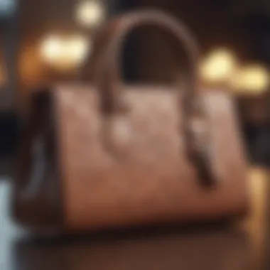 Elegant Sturdy Purse Design Elegant design of a sturdy purse showcasing intricate stitching.