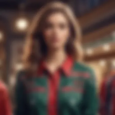 Chic Outfit Ideas Featuring Christmas Shirts A chic ensemble styled with a Christmas shirt for a holiday event