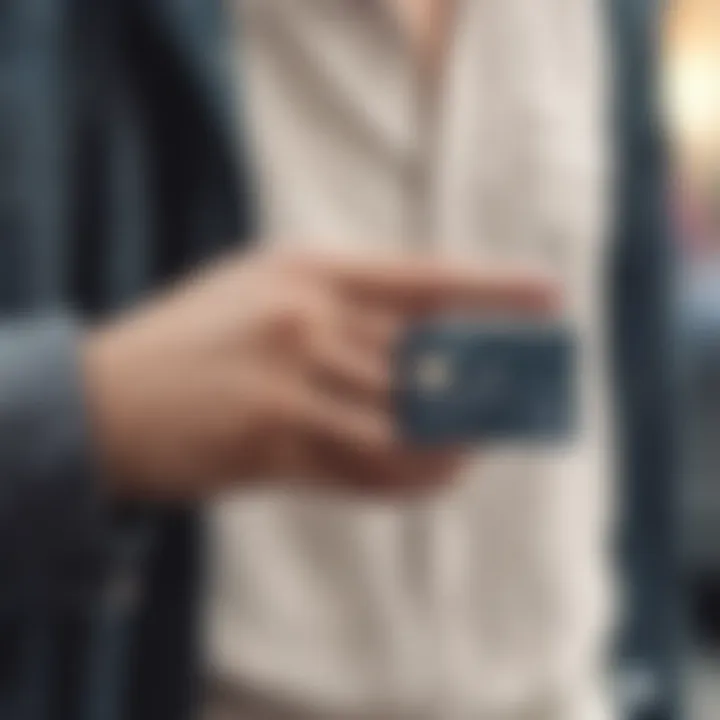 Minimalist lifestyle accessories including a wrist credit card holder.
