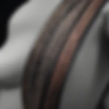Material Innovations in Non-Slip Shoulder Straps Close-up of innovative strap materials showcasing texture