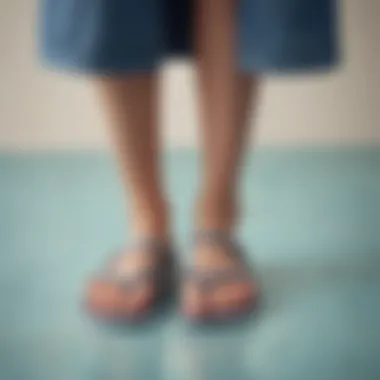 Healthy foot posture while wearing stylish flip flops